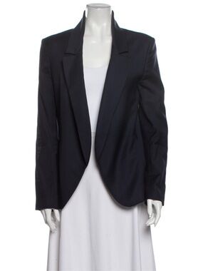 Theysken's Theory Fruma Blazer in Navy Wool sz 6 seen on Olivia Palermo Blog!